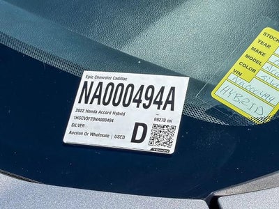 2022 Honda Accord Hybrid Sport