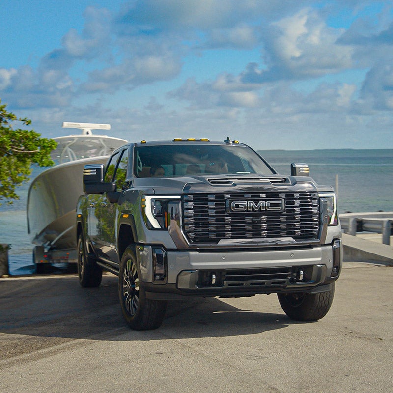 2025 GMC Sierra 2500HD Denali from Folsom Buick GMC FOLSOM CA featuring chrome grille and premium styling by oceanside