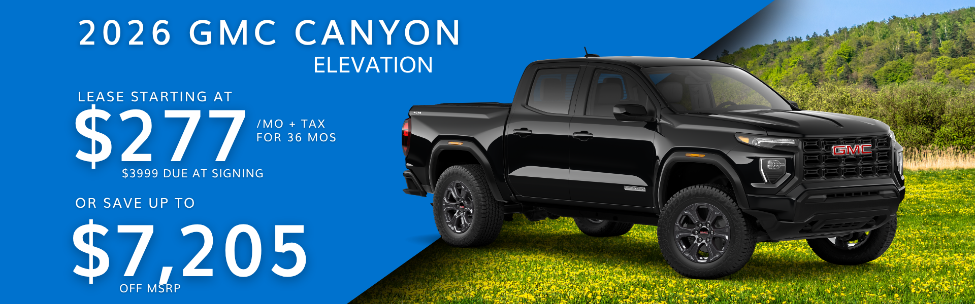2026 GMC Canyon Elevation