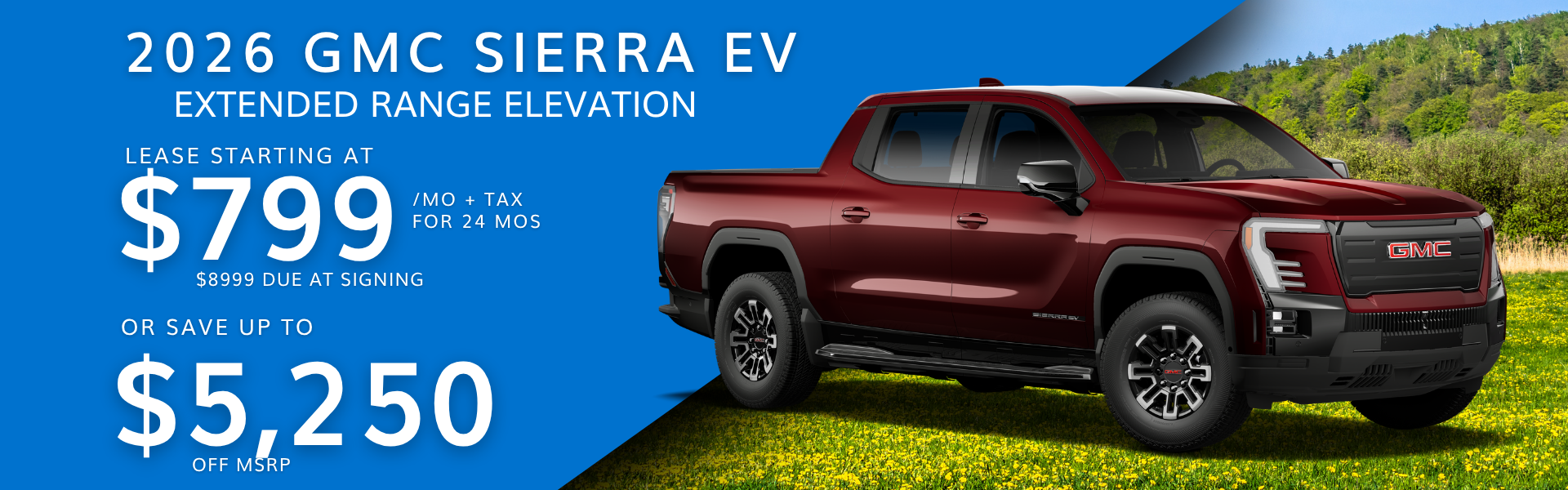 2026 GMC SIERRA EV EXTENDED RANGE ELEVATION