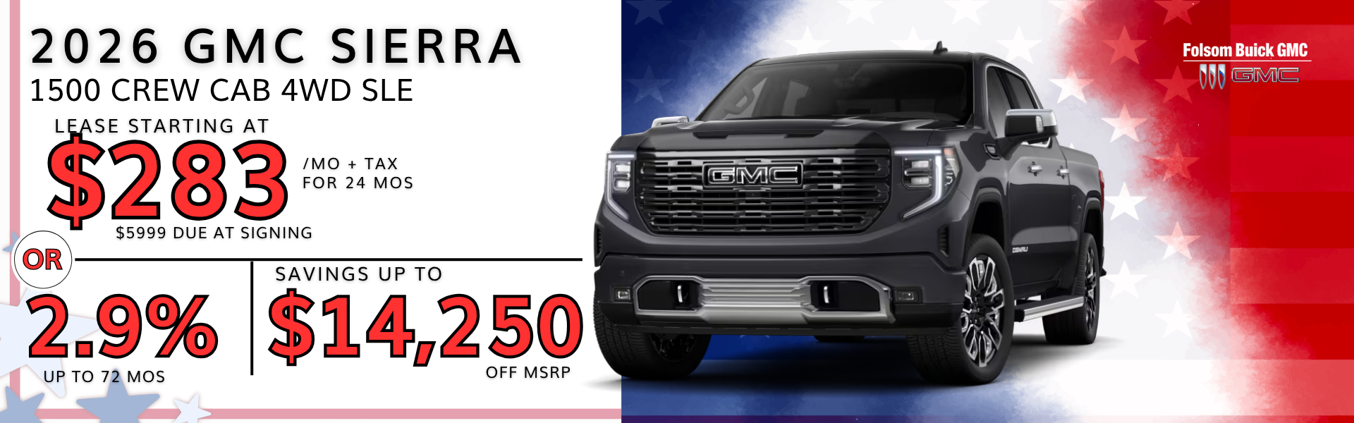 2026 GMC SIERRA CREW CAB 4WD SLE